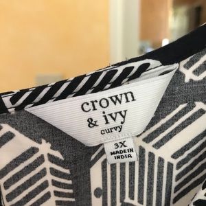 Crown and Ivy Elephant print blouse